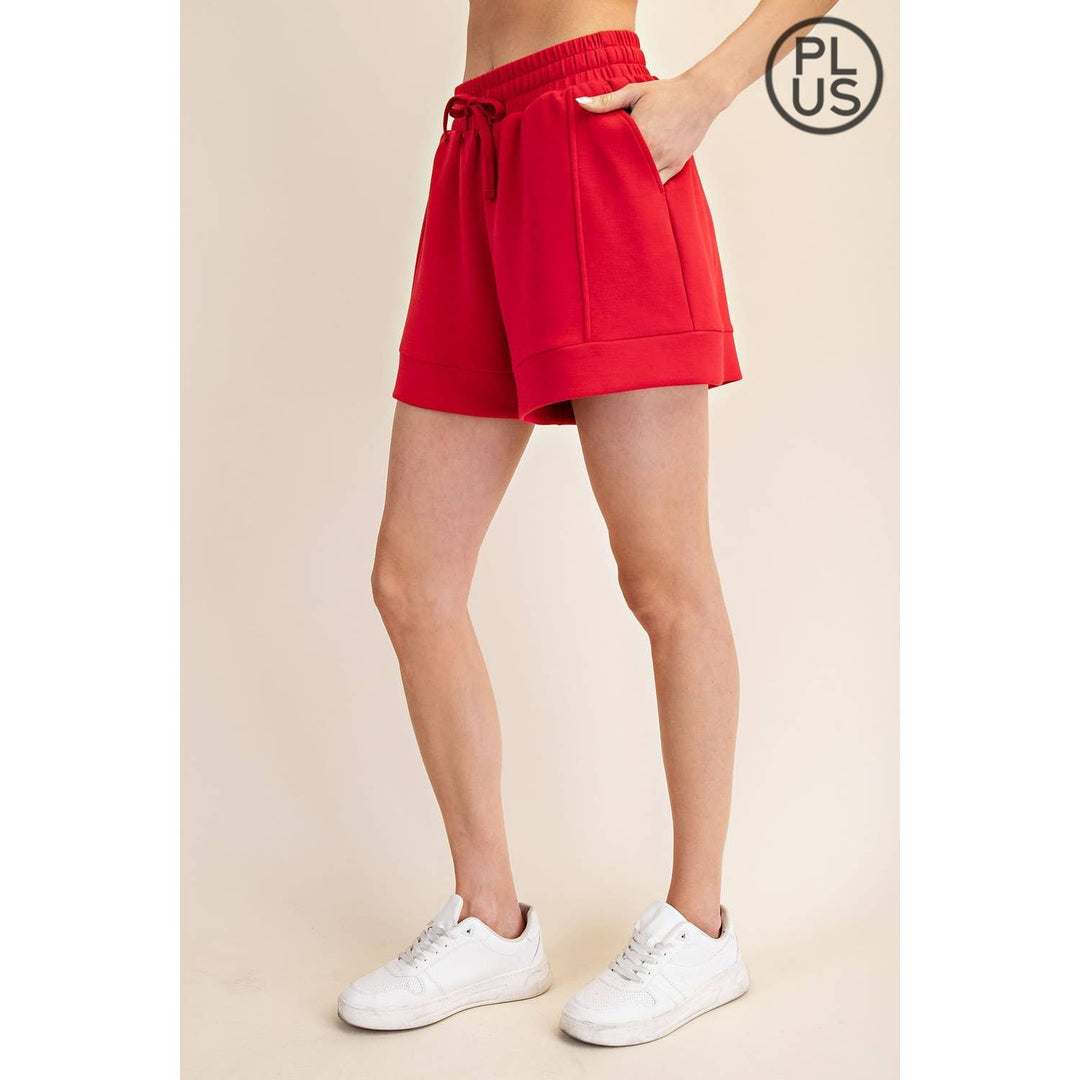 RAE MODE PLUS SIZE MODAL SCUBA CASUAL SHORT