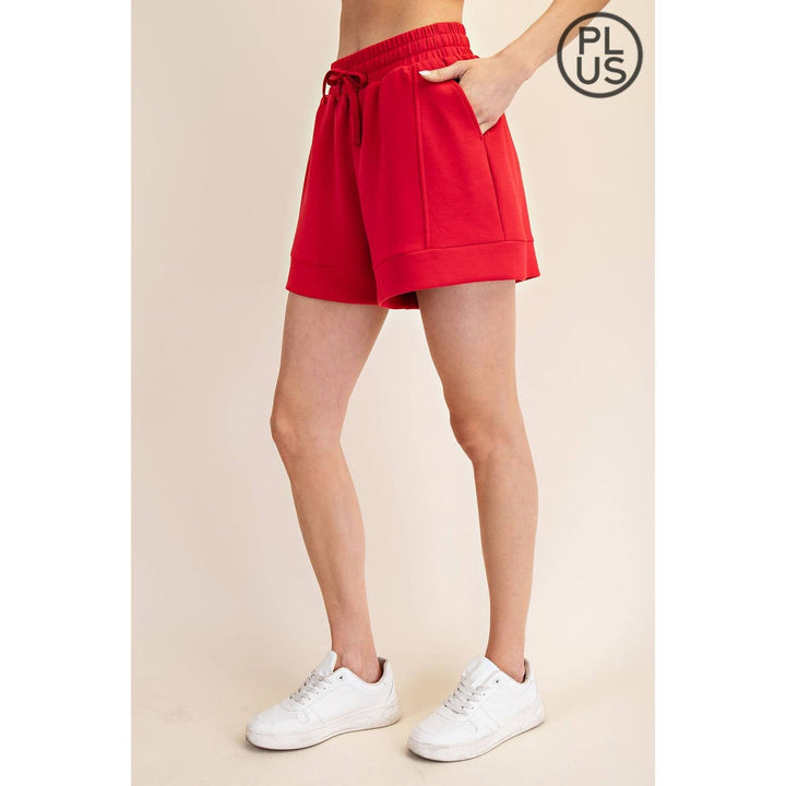 RAE MODE PLUS SIZE MODAL SCUBA CASUAL SHORT