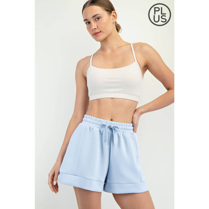 RAE MODE PLUS SIZE MODAL SCUBA CASUAL SHORT