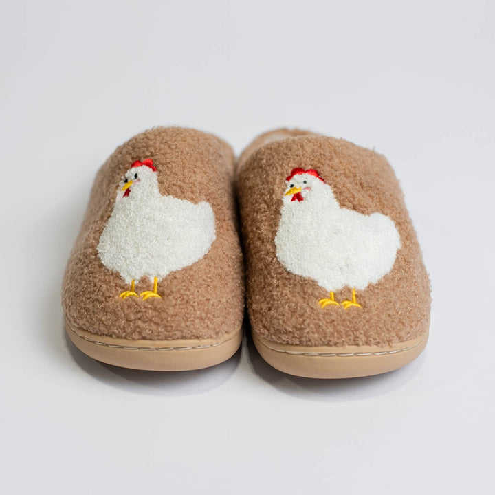 AFC Brown Chicken Slippers- Adult