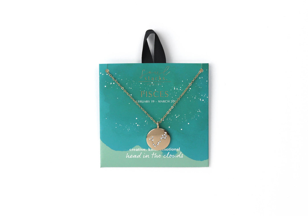 Soul Stacks Star Sign Pendant Necklaces - 12 zodiac Signs Available