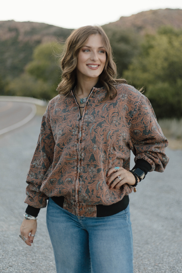 Keep It Western Bomber Jacket (Reg & Plus)