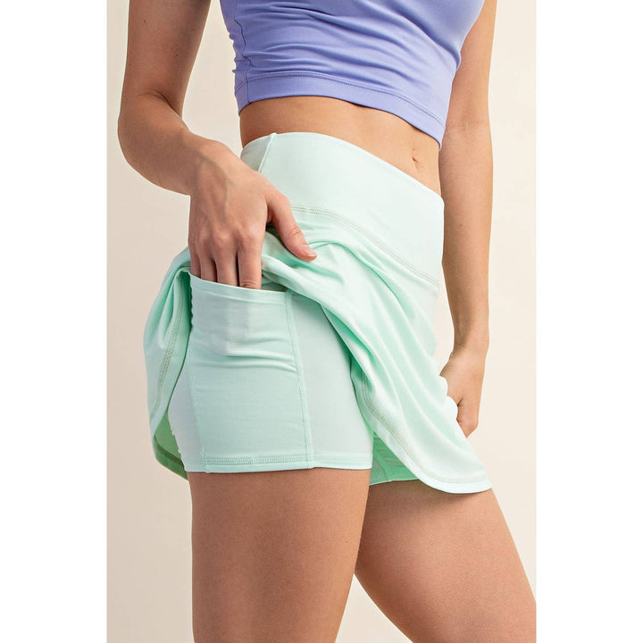 RAE MODE BUTTER SKORT - SMOKED SPRUCE