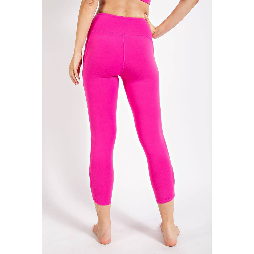 RAE MODE BUTTER HIGH RISE CROPPED YOGA LEGGINGS - GOLDEN APRICOT