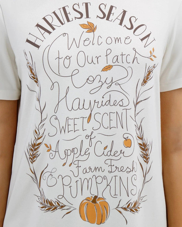 Grace and Lace Girlfriend Fit Graphic Tee - Harvest Season