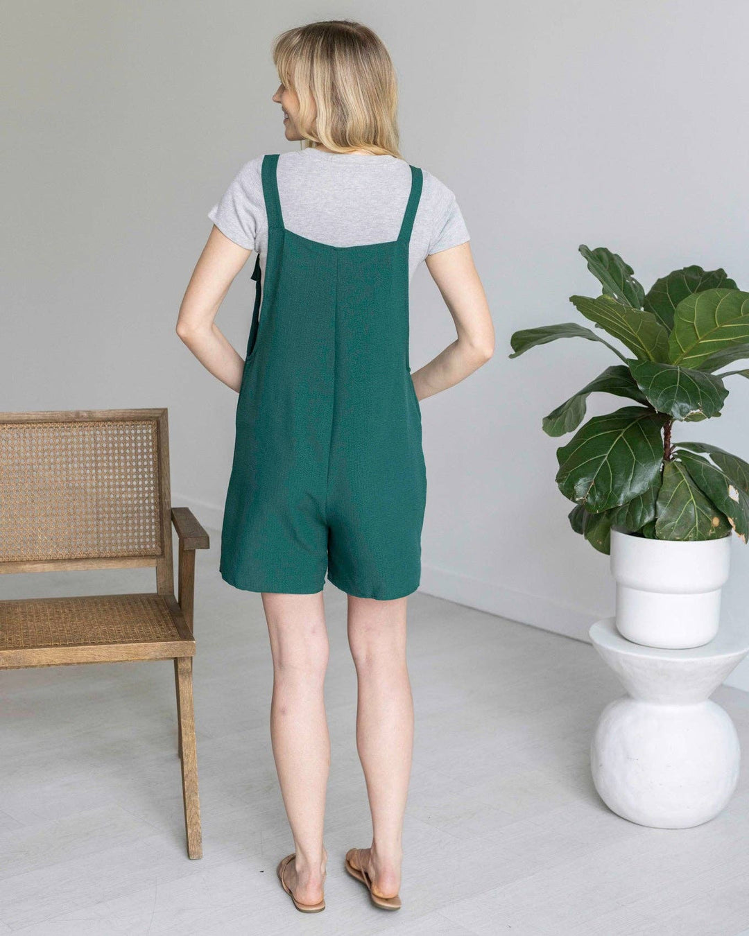 Easy Breezy Romper in Peacock