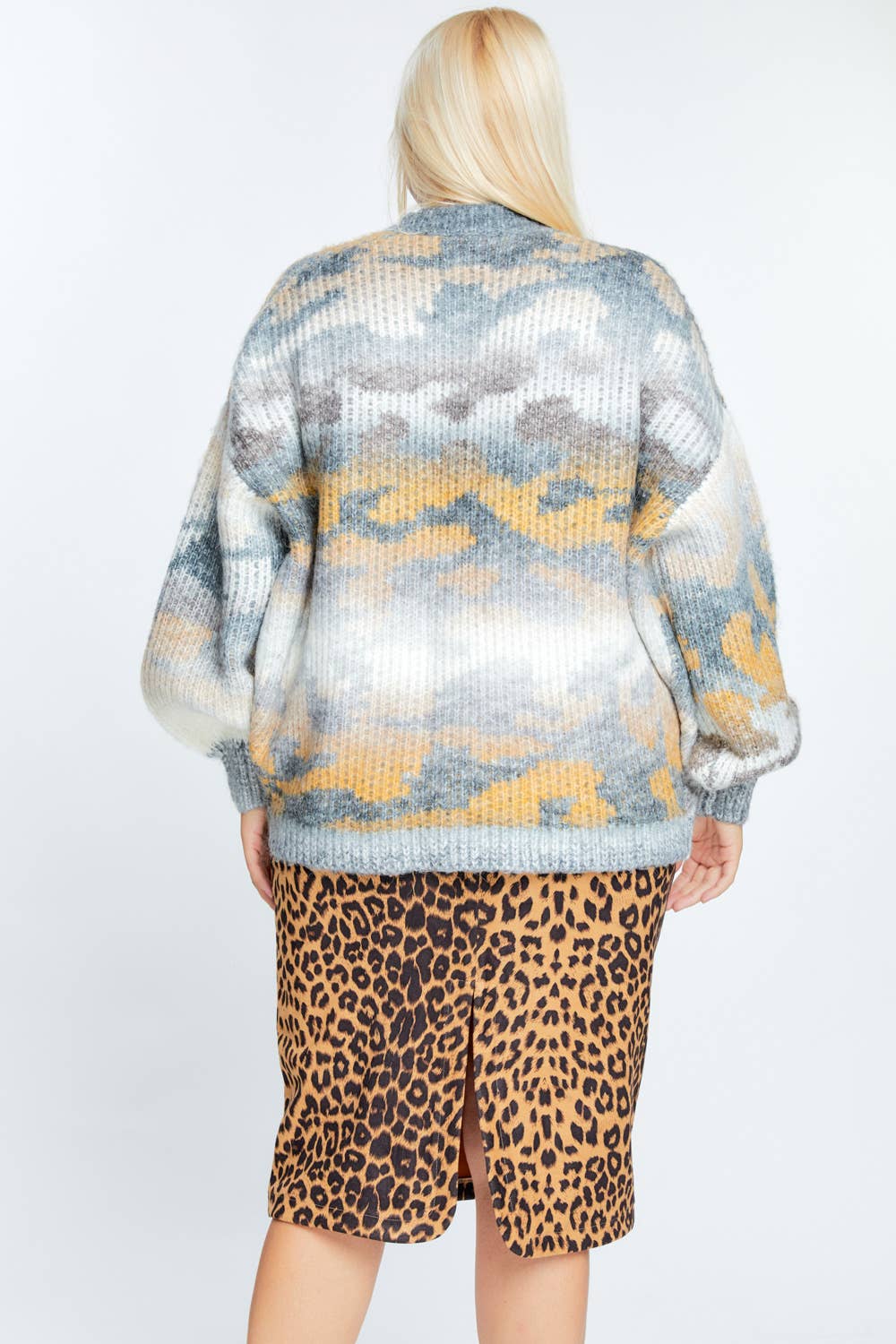 Misty Meadows Knit Oversized Cardigan