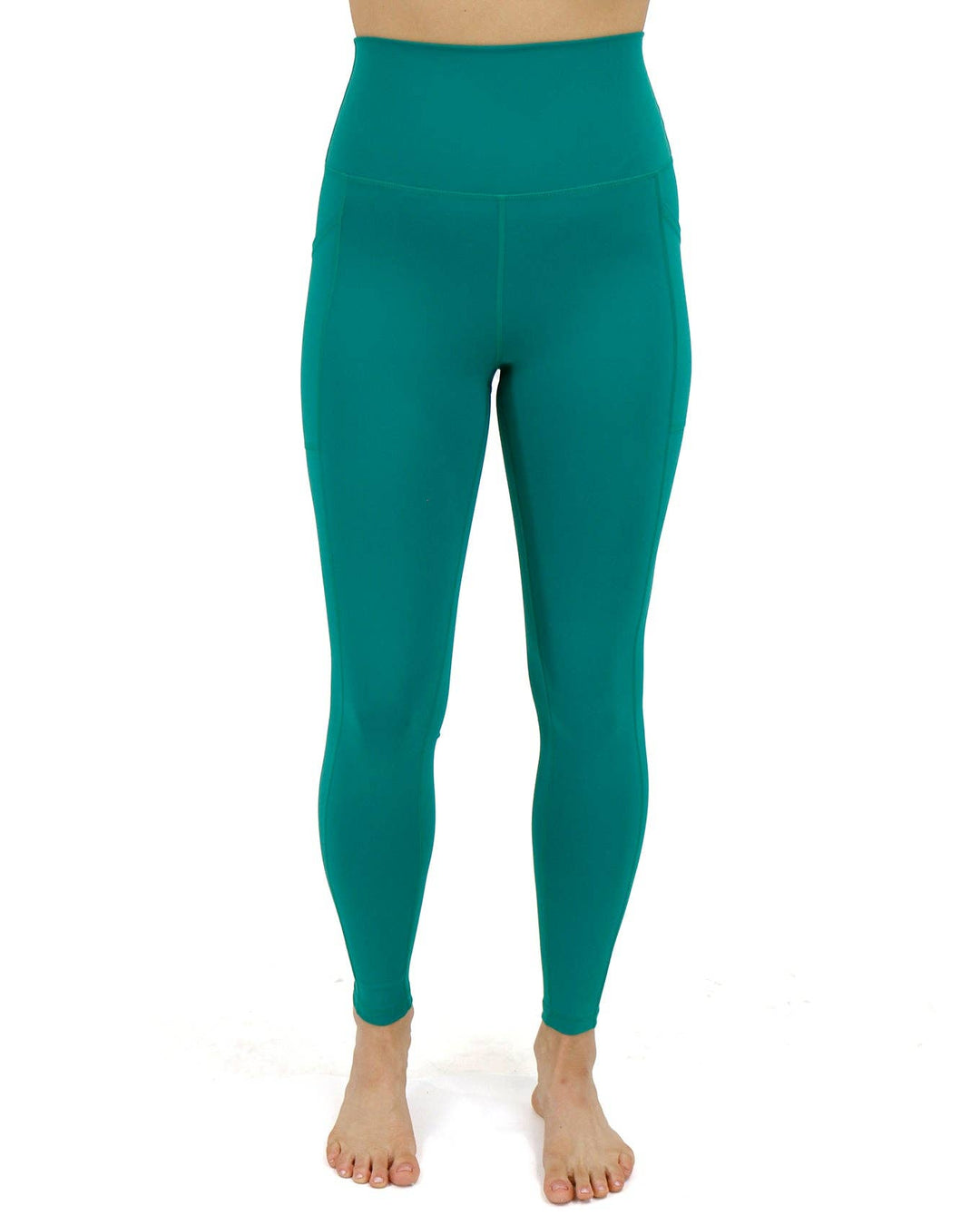 Best Squat Proof Pocket Leggings in Jungle Green