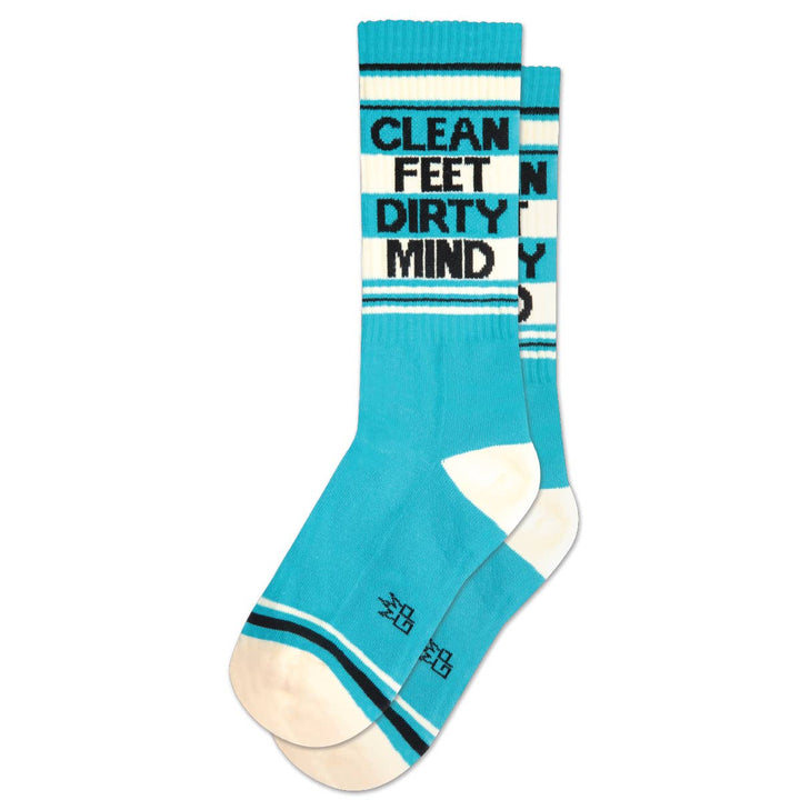 Clean Feet Dirty Mind Gym Crew Socks