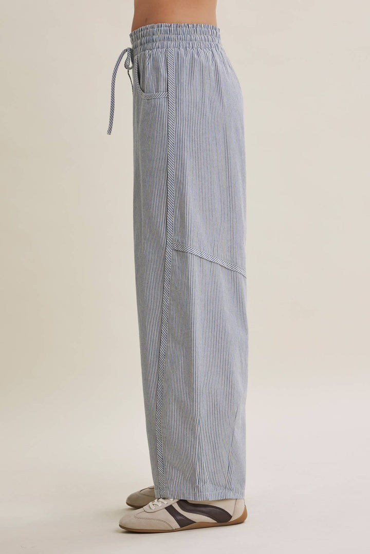 Everyday Favorite Striped Barrel Pants – 3 Colors