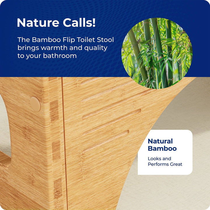 Squatty Potty Bamboo Flip 7 & 9" Toilet Stool