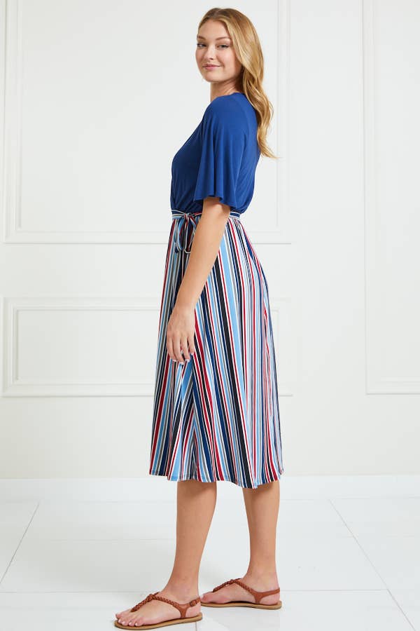 Sway Into Style Striped Midi Dress