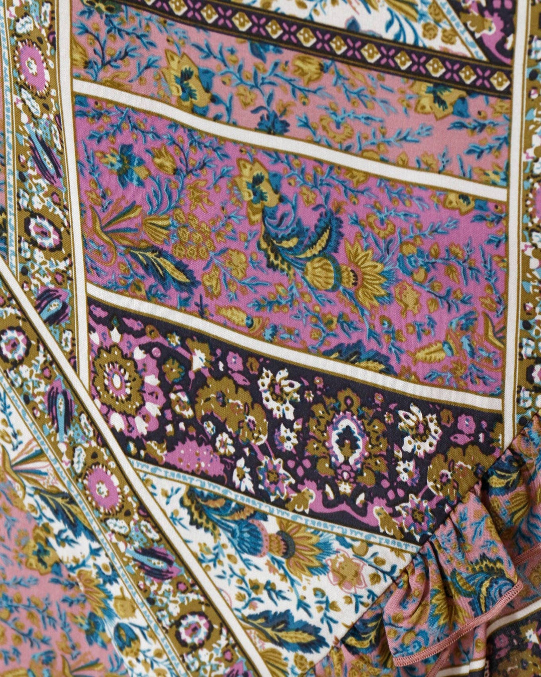 Arabelle Hi-Low Patchwork Floral Dress