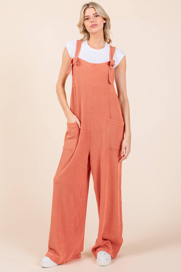The Luxe Ribbed Wide-Leg Jumpsuit