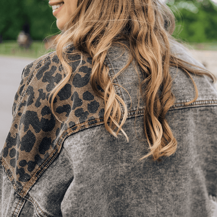 Wild Side of Denim Leopard Print Jacket