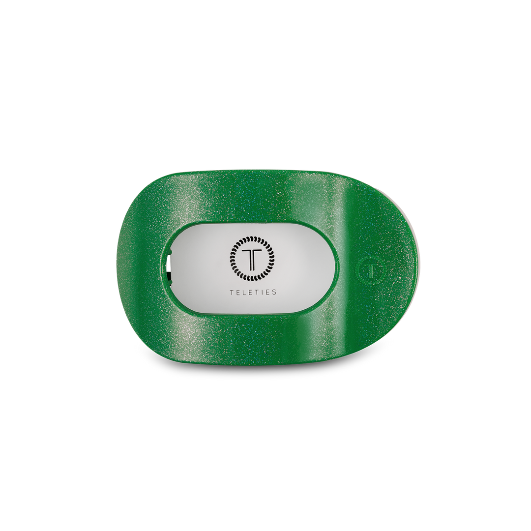 Round Flat Hair Clip | Small | Shamrock Shimmer