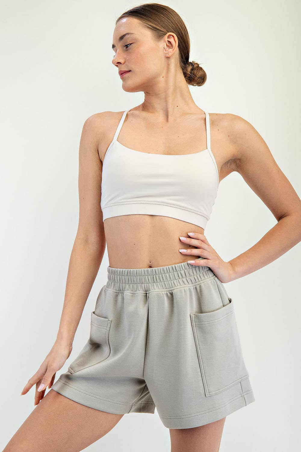 RAE MODE MODAL SCUBA PATCH POCKET SHORT - 2 COLORS