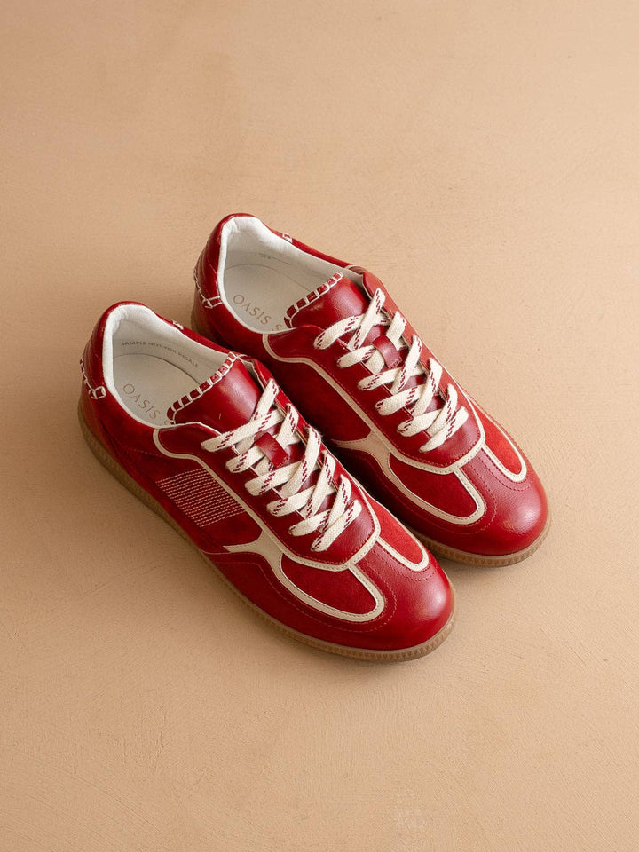 The Dalia | Cherry Lace Up Sneaker
