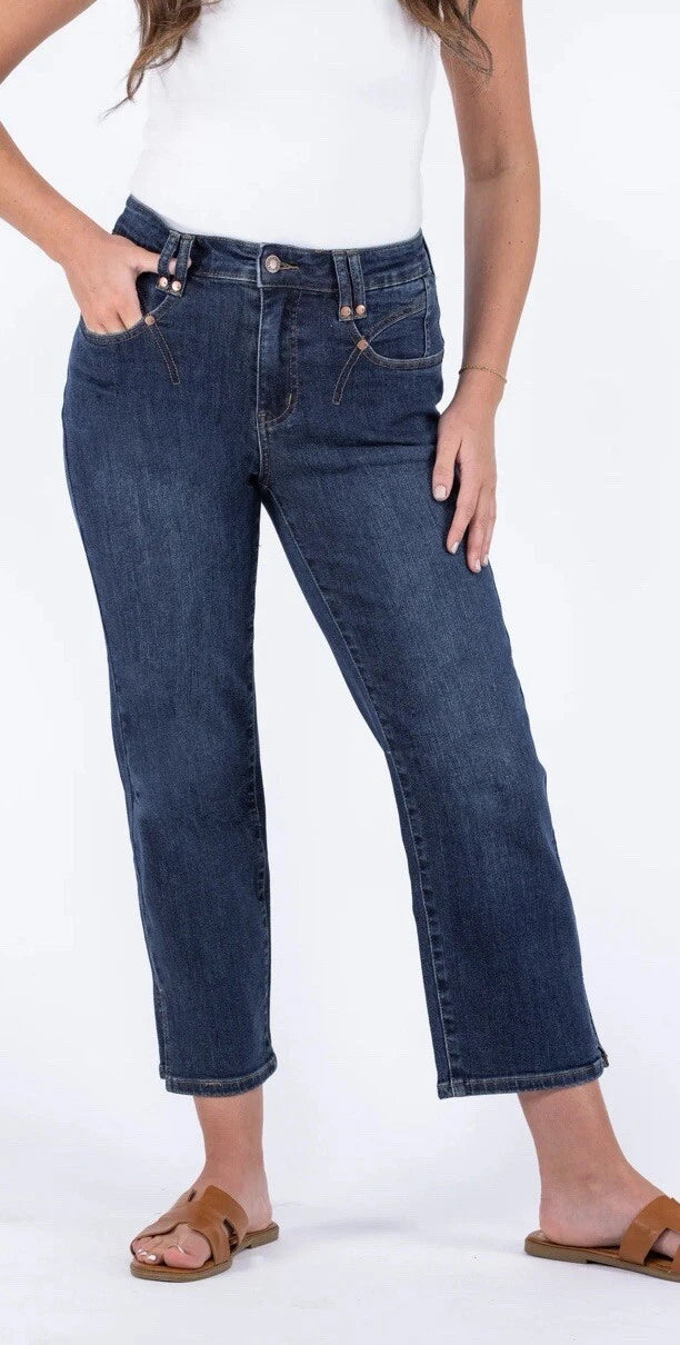 Judy Blue Center Stage High Rise Cropped Denim
