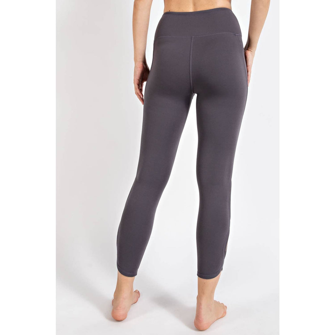 RAE MODE BUTTER HIGH RISE CROPPED YOGA LEGGINGS - GOLDEN APRICOT