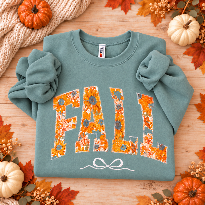 Fall in Bloom Appliqué Sweatshirt
