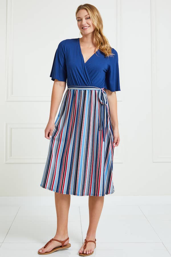 Sway Into Style Striped Midi Dress