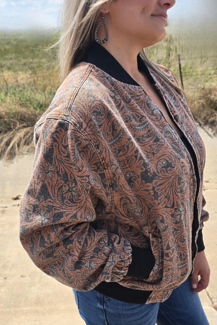 Keep It Western Bomber Jacket (Reg & Plus)
