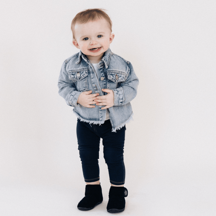 Better Together Raw Hem Denim Jacket - Infant