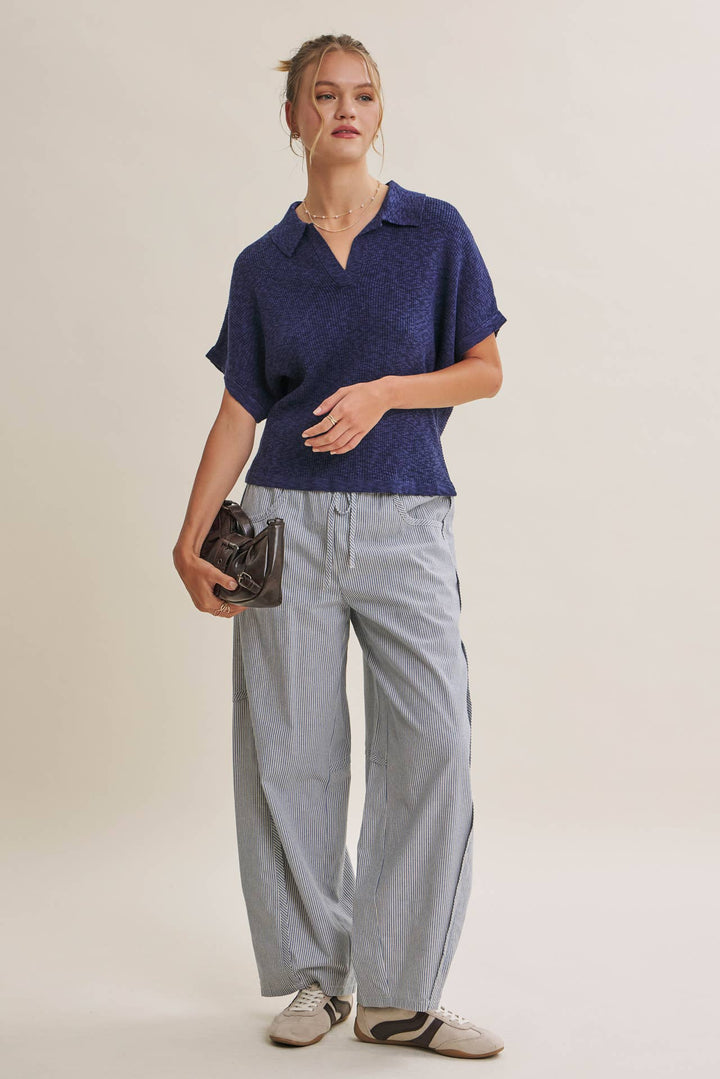 Everyday Favorite Striped Barrel Pants – 3 Colors