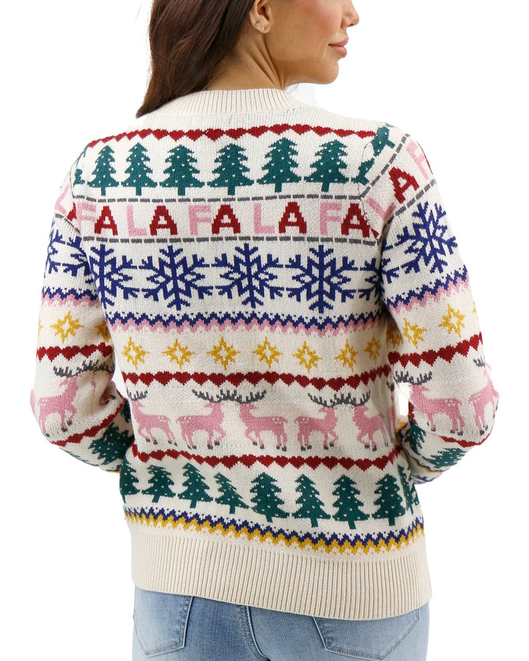 Fa La La Intarsia Sweater - Christmas