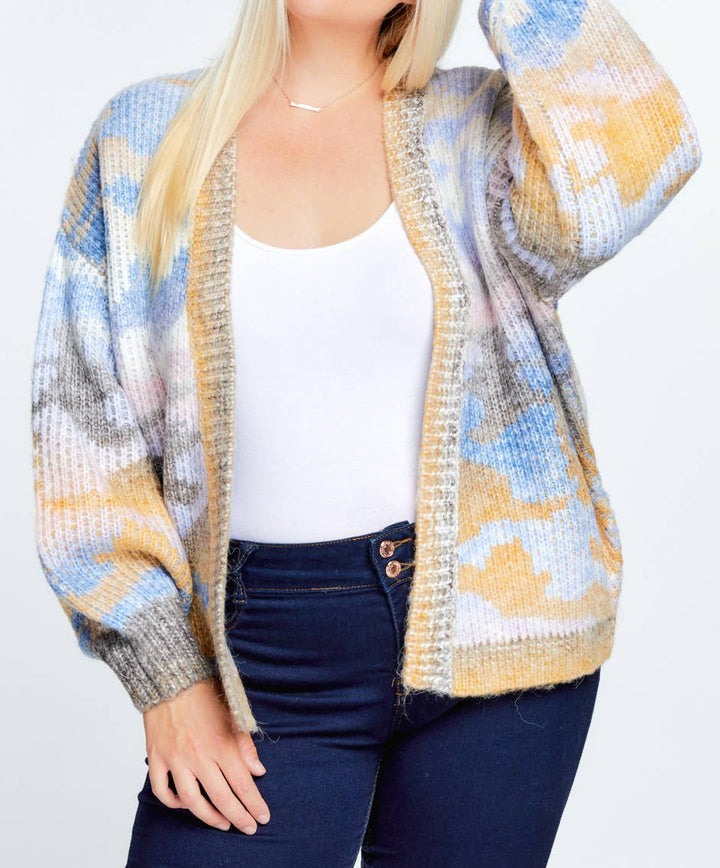 Misty Meadows Knit Oversized Cardigan