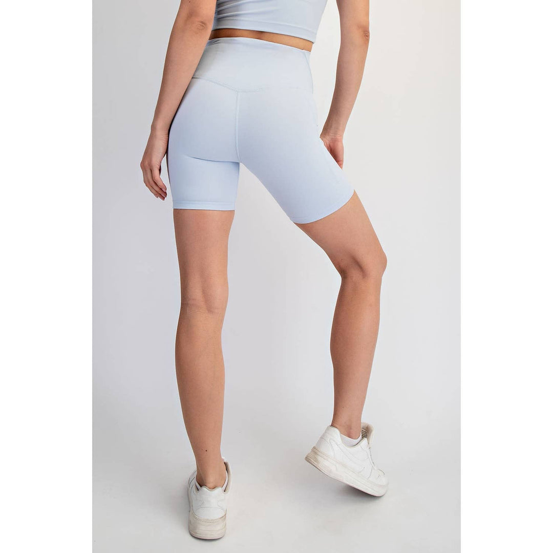 RAE MODE NYLON BUTTER 6IN BIKER SHORTS - 2 colors!