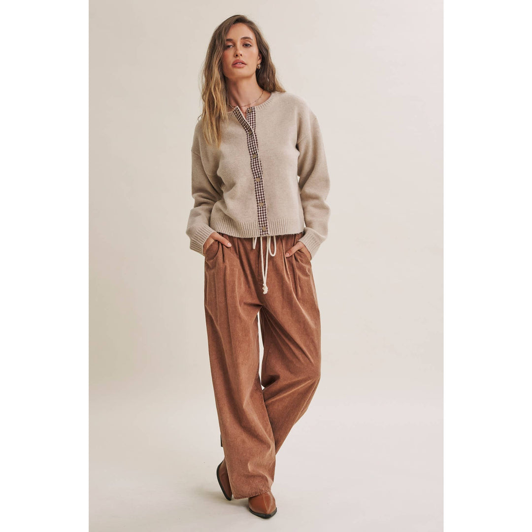 Easy Does It Mineral Wash Wide-Leg Pants - Vintage Camel