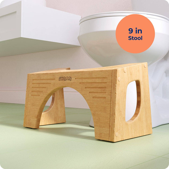 Squatty Potty Bamboo Flip 7 & 9" Toilet Stool