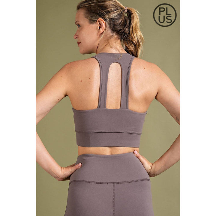 RAE MODE PLUS SIZE U-SHAPE BUTTER BRALETTE SPORTS BRA - 2 COLORS