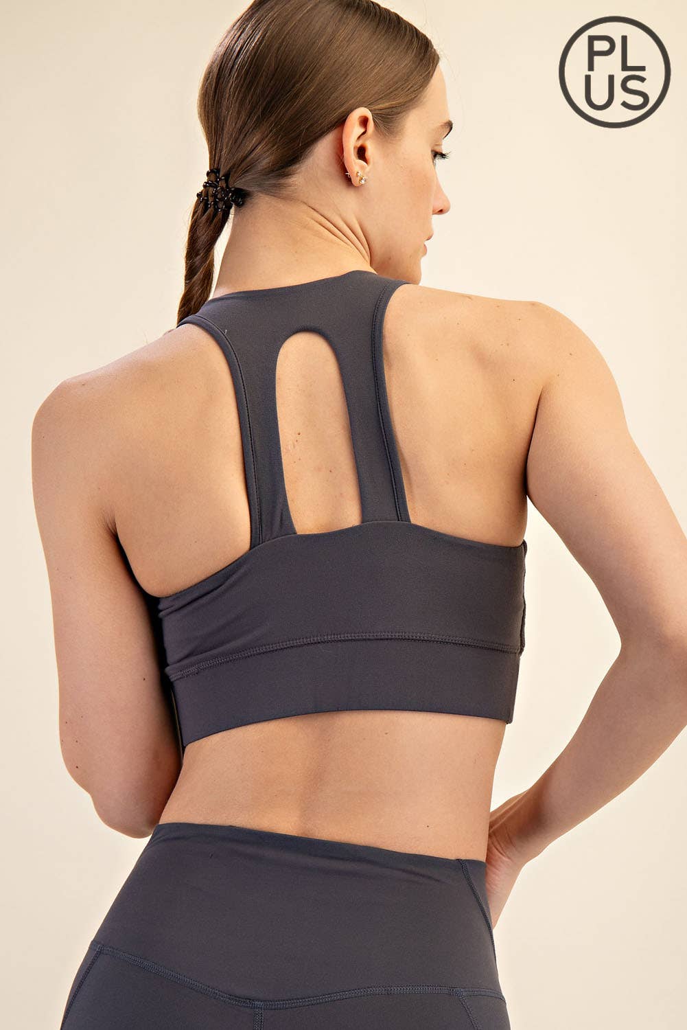 RAE MODE PLUS SIZE U-SHAPE BUTTER BRALETTE SPORTS BRA - 2 COLORS
