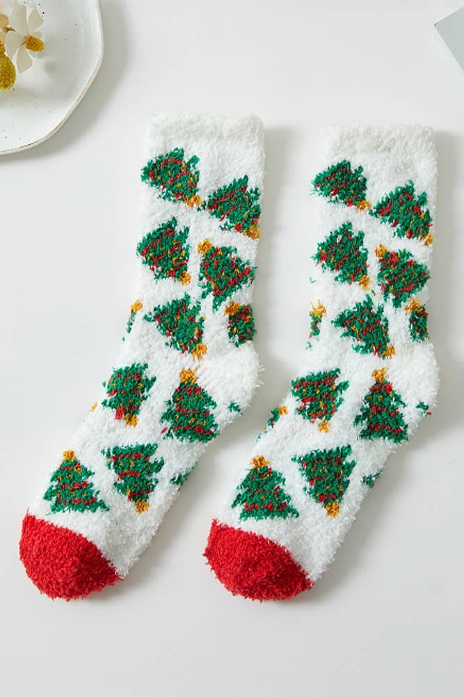 Assorted Christmas Fuzzy Winter Socks