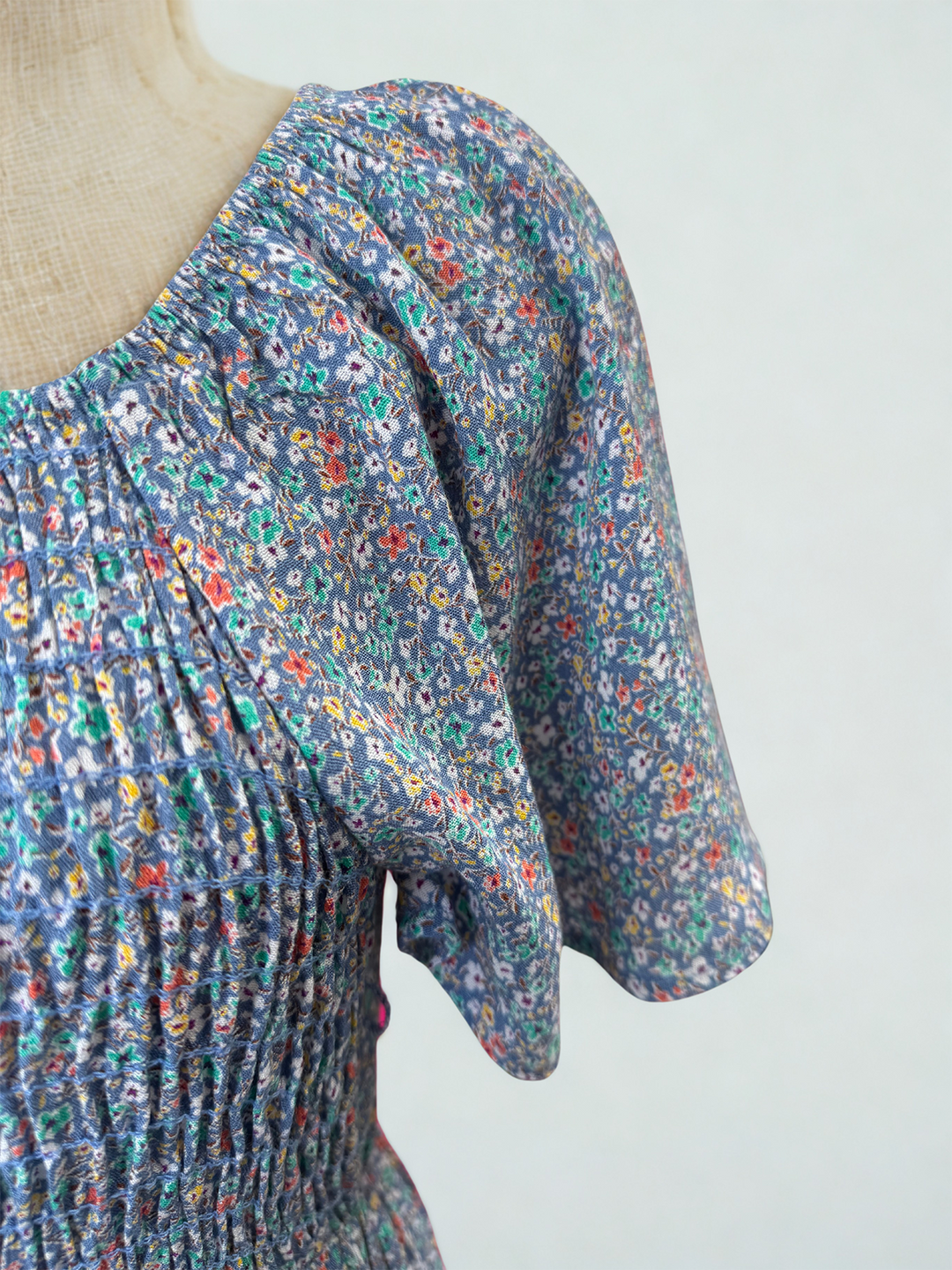 Wildflower Whimsy Smocked Midi Dress