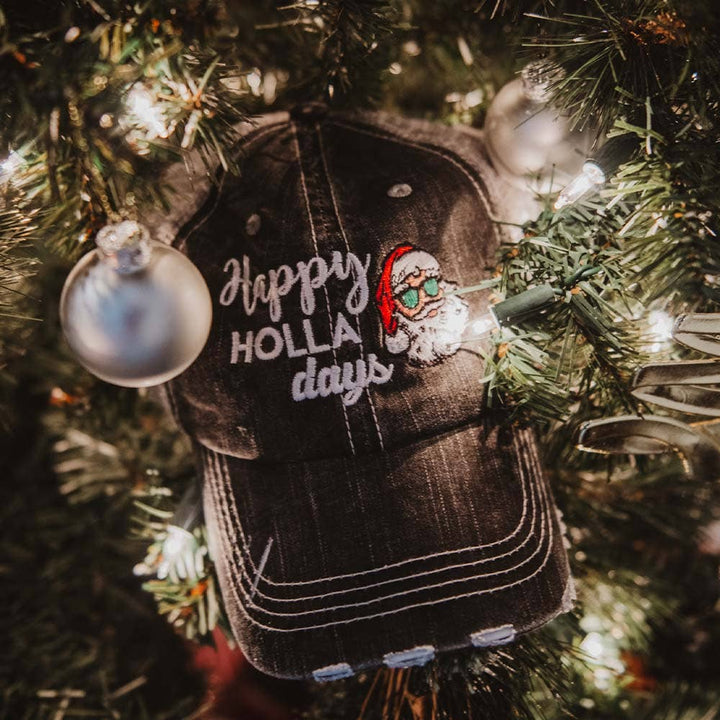 Happy Holla Days Christmas Trucker Hat