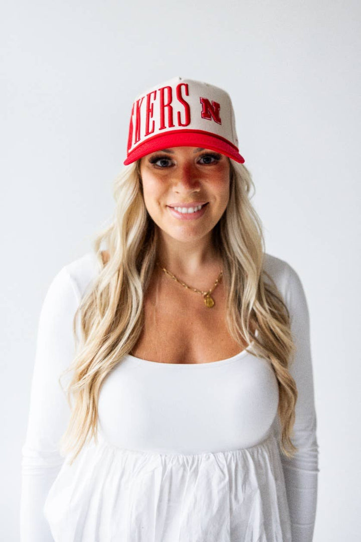 Nebraska Saturday Stretch Canvas Trucker Hat
