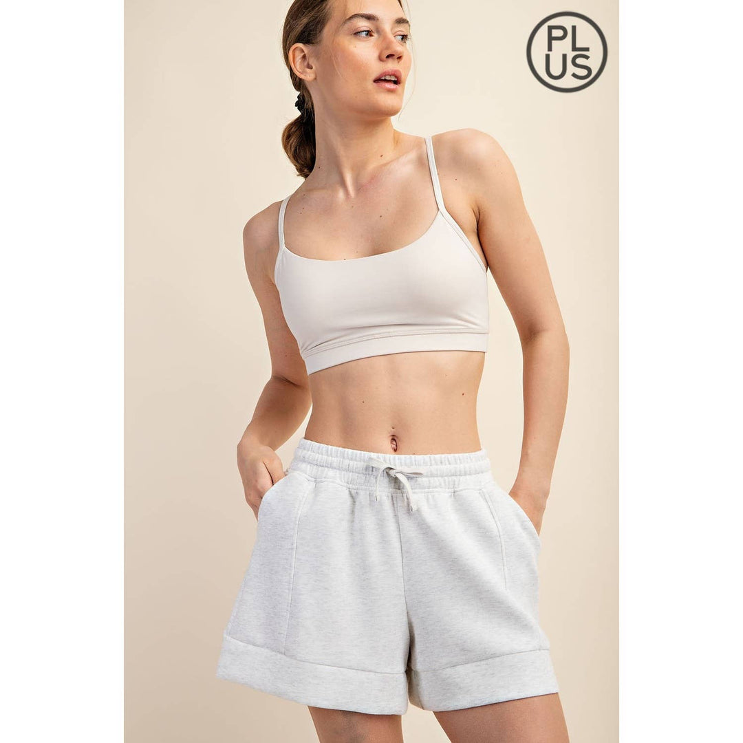 RAE MODE PLUS SIZE MODAL SCUBA CASUAL SHORT