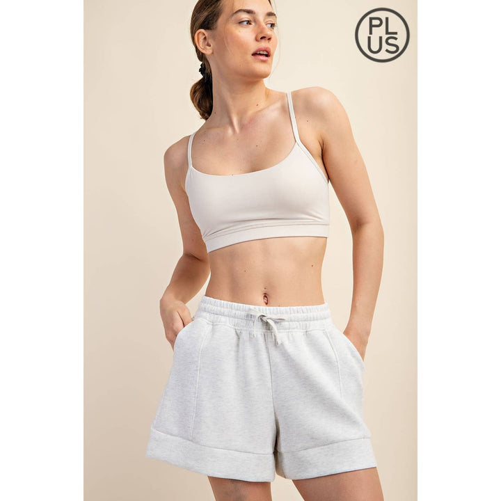 RAE MODE PLUS SIZE MODAL SCUBA CASUAL SHORT