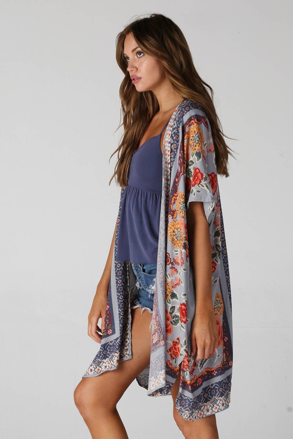 Boho Bloom Lightweight Kimono - 2 COLORS