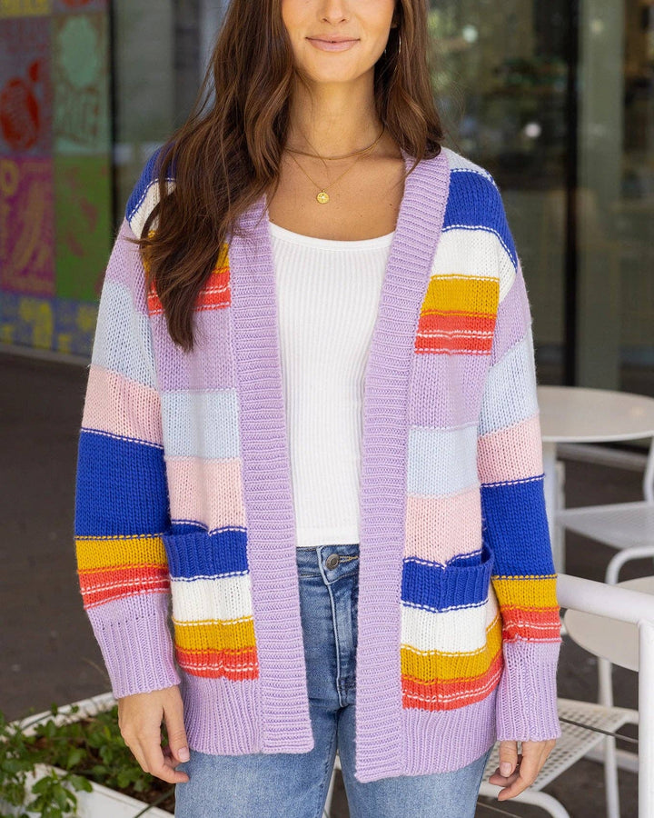 Colorblock Cardigan in Multi