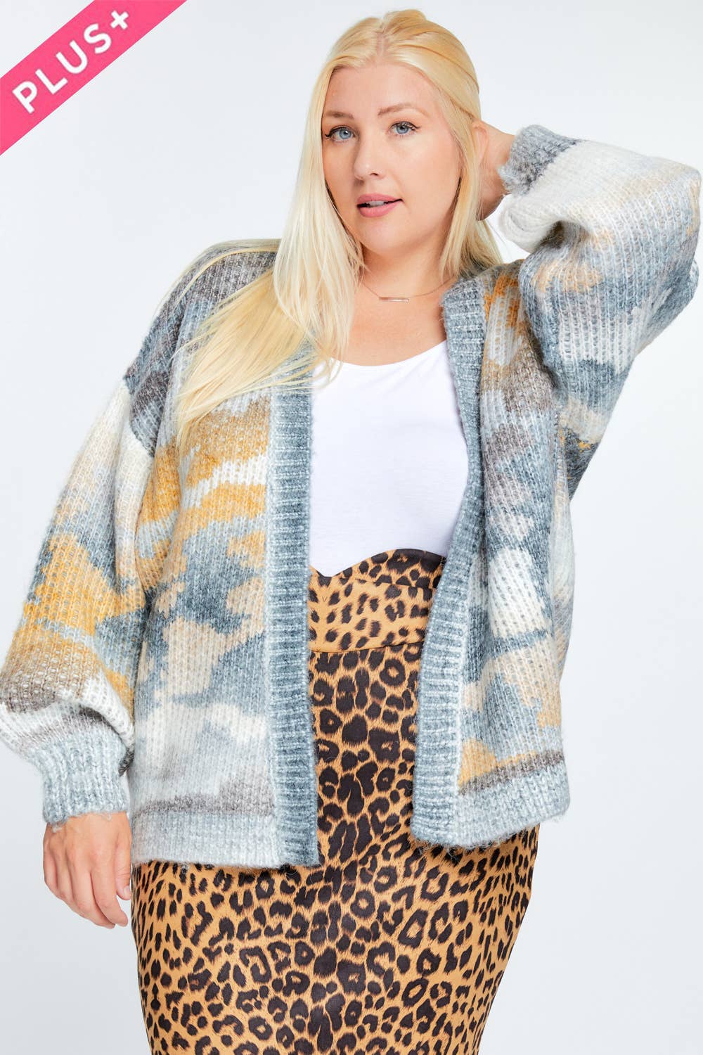 Misty Meadows Knit Oversized Cardigan