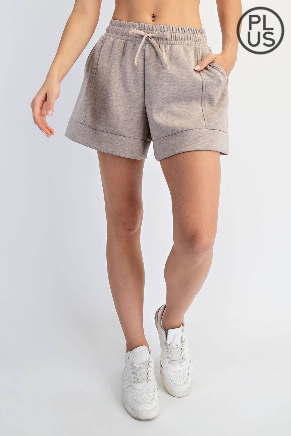 RAE MODE PLUS SIZE MODAL SCUBA CASUAL SHORT