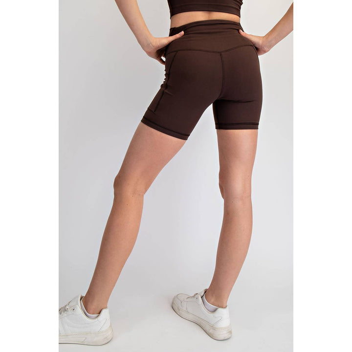 RAE MODE NYLON BUTTER 6IN BIKER SHORTS - 2 colors!