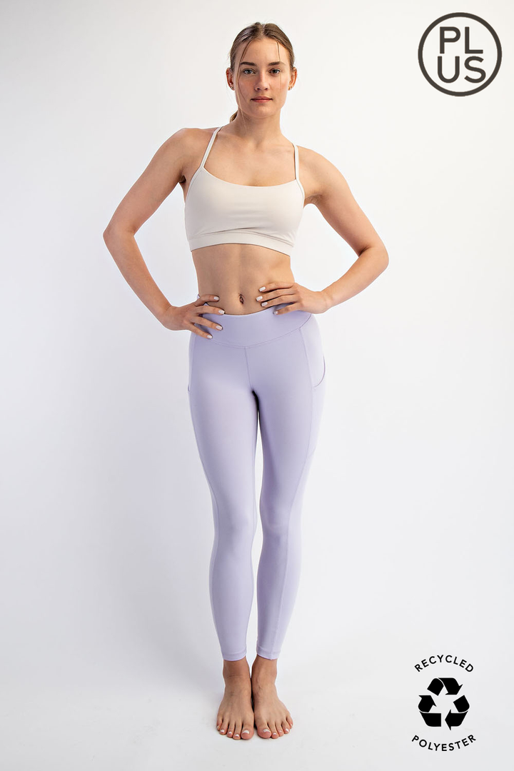 RAE MODE PLUS SIZE BUTTER BASIC LEGGING WITH POCKETS - CODE BLUE