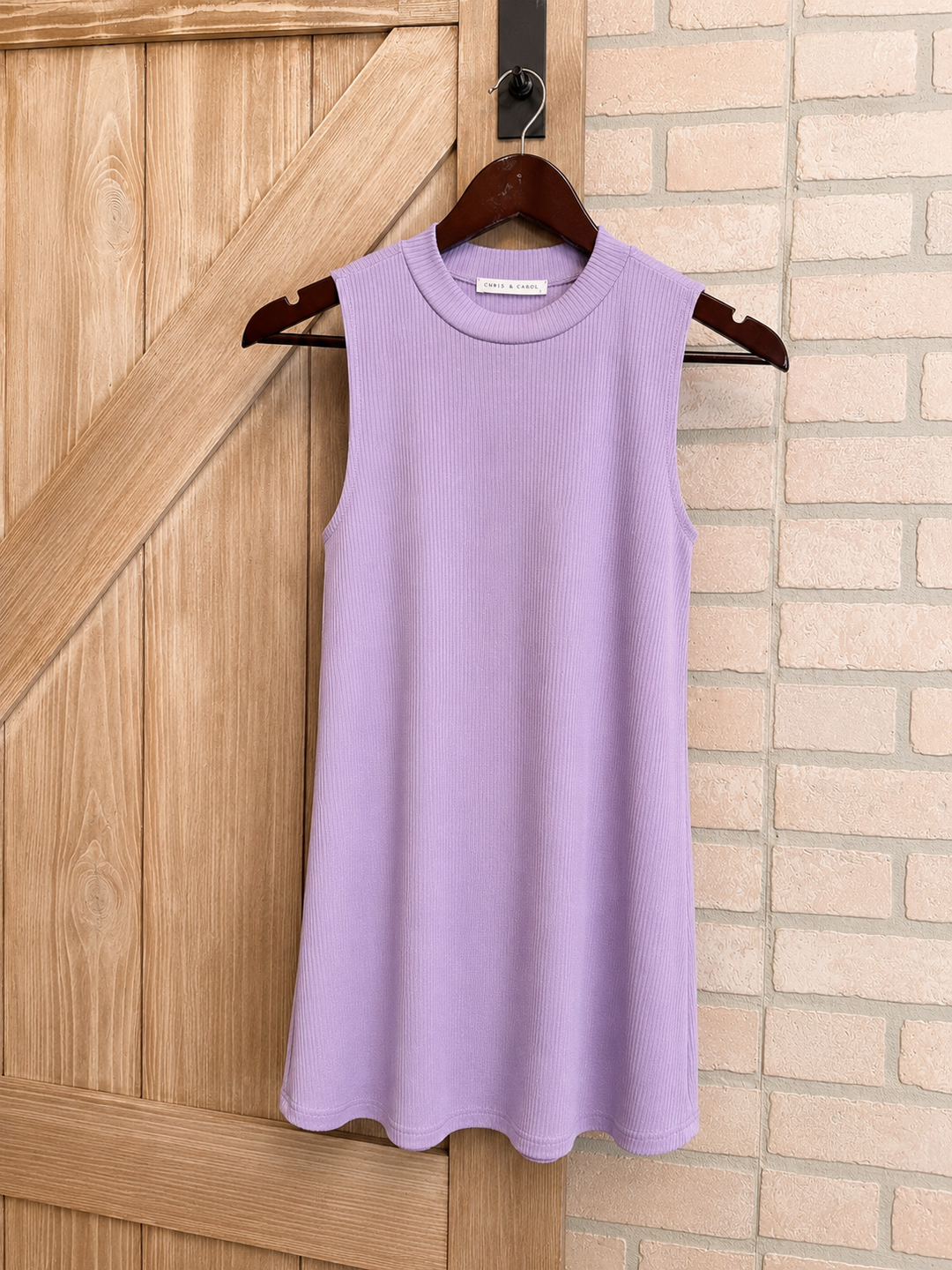 Lavender Lane Flowy Ribbed Tank