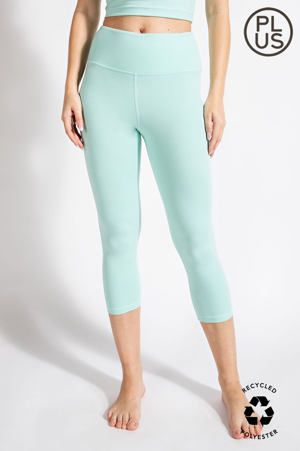 RAE MODE PLUS SIZE CAPRI YOGA LEGGINGS - 5 COLORS